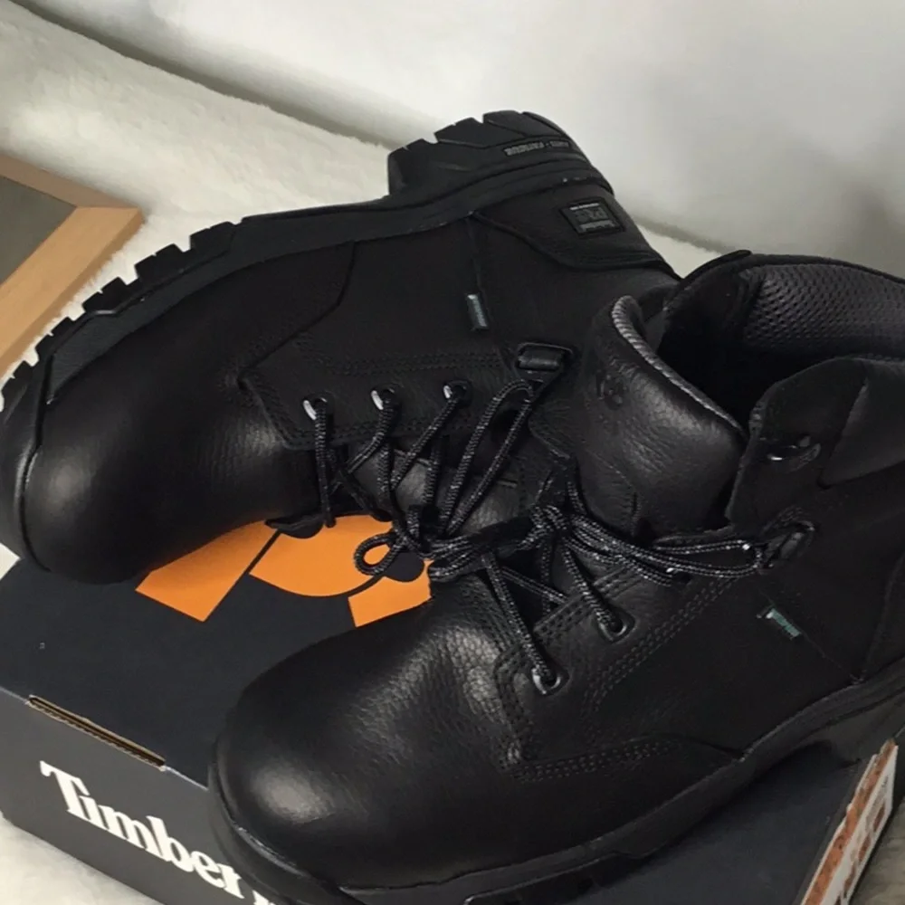 Men Timberland steel toe boots Sz 10.5W SAFTY AT WORK OR OUTDOORS JOBS